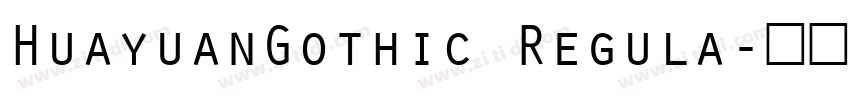 HuayuanGothic Regula字体转换